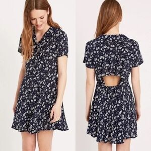 Urban Outfitters Kimchi Blue Floral Cutout Dress - Size Large